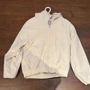 Lululemon reversible Cream teddy Hooded Jacket
